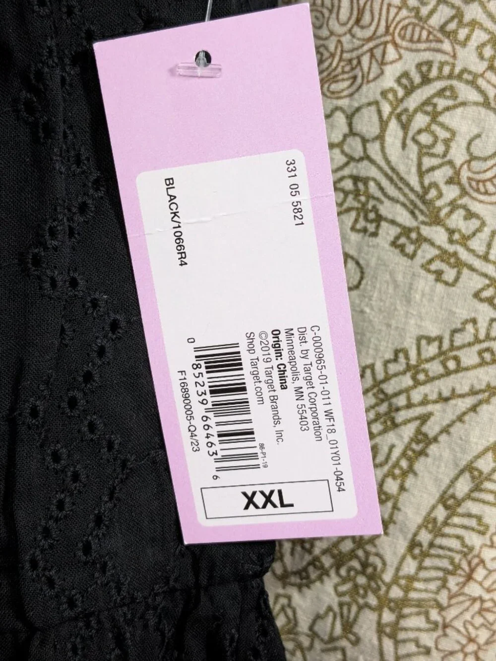 NWT Wild Fable Mini Skirt Sz XXL Black Eyelet Tiered Whimsigoth Peasant Cottage